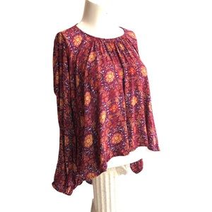 Gypsies and Moondust boho swing top size M